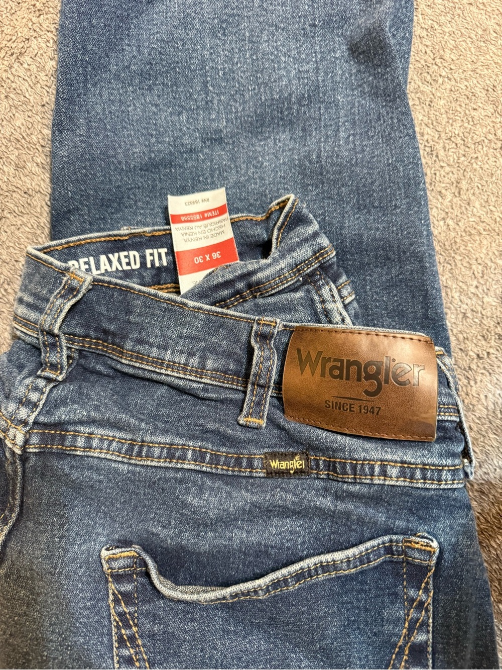 Wrangler Women's Boyfriend Jeans in Medium Blue Denim